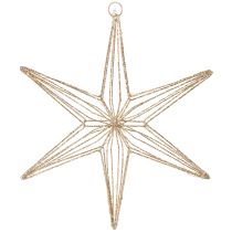 Artikel Decoratieve LED-ster van draad om op te hangen, voor gebruik binnenshuis, 32 cm