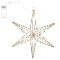 Artikel Decoratieve LED-ster van draad om op te hangen, voor gebruik binnenshuis, 32 cm