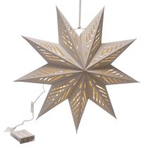 Artikel Kerstster LED-decoratie om op te hangen, warm wit, voor binnen, 38 cm