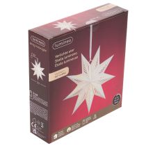 Artikel Kerstster LED-decoratie om op te hangen, warm wit, voor binnen, 38 cm