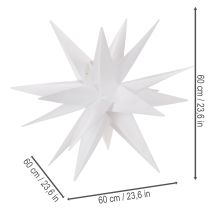 Artikel LED-ster Kerstster Warm Wit Timer Buiten 60cm