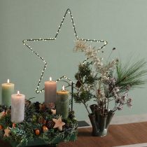 Artikel LED ster staand metaal 100 Micro LED warm wit Ø37cm
