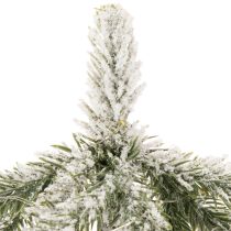 Artikel Kunstplant met sneeuw, LED-kerstboom in een jutezak, werkt op batterijen, voor gebruik binnenshuis, 50 cm