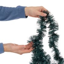 Artikel Kerstslinger van lametta met 60 ledlampjes en timer, voor buiten, 3 meter