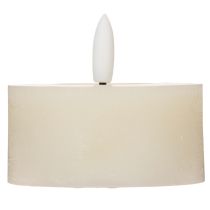 Artikel LED-theelichtje, warm wit, flikkerend effect en timer, van echt wax, werkt op batterijen, 7 cm, 2 stuks