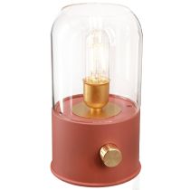 Artikel LED tafellamp retro LED licht warm wit bruin H19,5cm