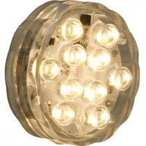 LED-onderwaterlampen met afstandsbediening warm wit 2st
