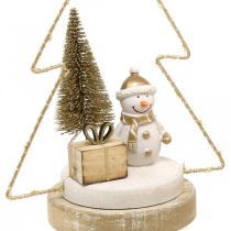 Artikel Tafeldecoratie Kerst LED spar Voor batterij H21cm, set van 2