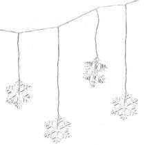 LED raamdecoratie kerst sneeuwvlokken warm wit Voor batterij 105cm
