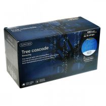 Artikel Lichtcascade met sneeuweffect, winterdecoratie Advent, LED-verlichting 6 strengen koud wit 480 L60/80/100cm