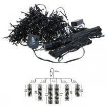 Artikel Lichtcascade met sneeuweffect, winterdecoratie Advent, LED-verlichting 6 strengen koud wit 480 L60/80/100cm