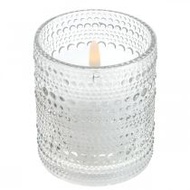 LED kaarsvet stompkaars LED lantaarn Ø8,5cm H10cm