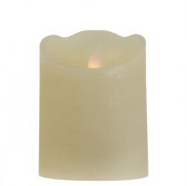 LED kaarsvet stompkaars warm wit Ø7,5cm H10cm