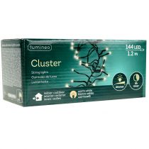 Artikel LED-lichtsnoer, 144 stuks, zwart, warm wit, voor buitengebruik, 1,2 m