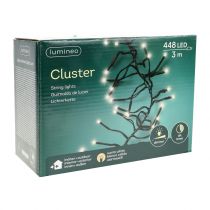 Artikel LED lichtketting zwart, warm wit 448 voor buiten 3m