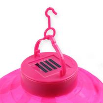 Artikel Lampion LED met solar 20cm roze