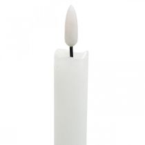 Artikel LED kaarsvet tafelkaars warm wit voor batterij Ø2cm 24cm 2st