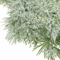 Lariks slinger met glitter en sneeuw 160cm