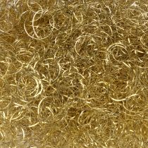 Artikel Premium gekrulde gouden lametta 50 g