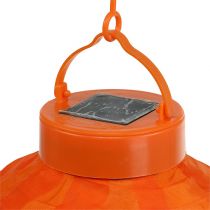 Artikel Lampion LED met solar 20cm oranje