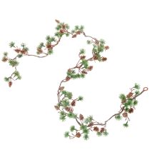 Artikel Kunstmatige larikskrans met kegels en naaldtakken, 120 cm