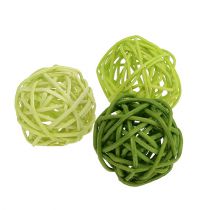 Lataball 3cm Groen gebleekt 72st