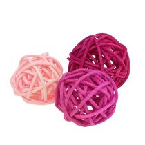 Lataball assortiment 3cm roze / lila 72st