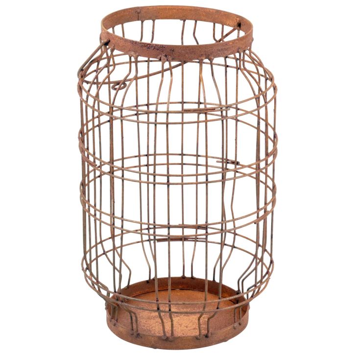 Artikel Tuinlantaarn metaal gepatineerd handvat vintage Ø19,5cm