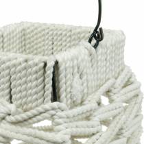 Artikel Hanglantaarn, zomerdecoratie, lantaarn, macramé H35.5cm B19cm
