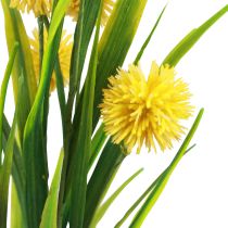 Kunstbloemen bolbloem allium sierui kunst geel 45cm