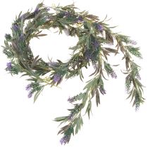 Lavendel bloemenslinger kunstpaars groen 180cm 2st