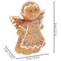 Artikel Kunstmatige peperkoekmannetjes, decoratieve figuurtjes, 8 cm, 3 stuks