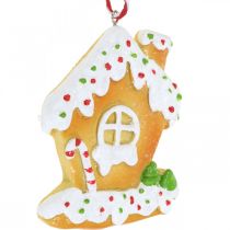 Artikel Krokant huisje kerstboomversiering peperkoekhuisje H9cm 3 st