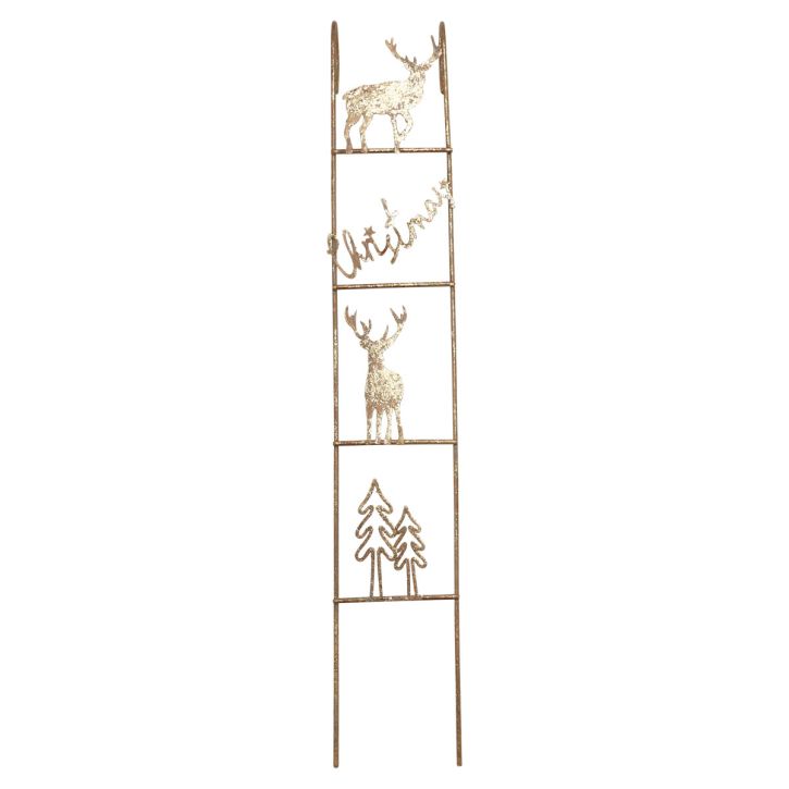 Artikel Hangdecoratie Kerst hert decoratie goud vintage 42,5×7×4cm