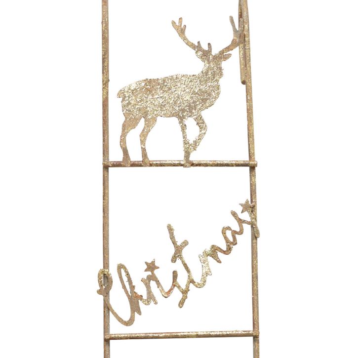 Artikel Hangdecoratie Kerst hert decoratie goud vintage 42,5×7×4cm