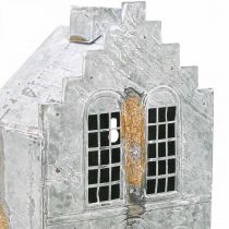 Artikel Metalen theelichthouder, theelichthuisje, 25,5 cm hoog