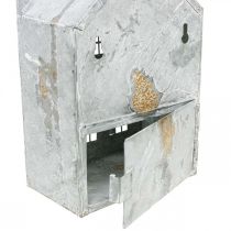 Artikel Vuurtoren theelichthouder metalen theelichthuis H25,5cm