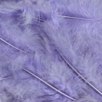Artikel Paarse veren pluizig knutselmateriaal lente 5-10cm 20g