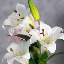 Artikel Kunstmatige leliebloem, realistische replica, duurzame decoratie voor woonruimtes, 66 cm, 2 stuks