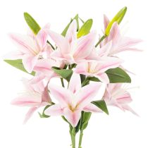 Artikel Kunstmatige leliebloem, bloem met steel, decoratie, 68 cm, 3 stuks