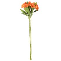 Artikel Kunstmatige oranje Alstroemeria-bloem, kunstmatige boeketdecoratie, 75 cm, 3 stuks
