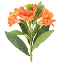 Artikel Kunstmatige oranje Alstroemeria-bloem, kunstmatige boeketdecoratie, 75 cm, 3 stuks