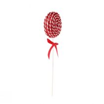 Artikel Lollipop kerstversiering rood wit lolly foam H30cm 2st