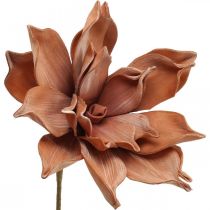 Lotusbloem Kunstplant Kunstmatige Lotusbloem Bruin L64cm