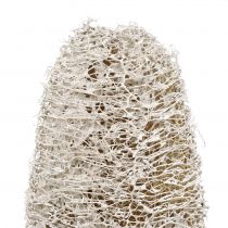 Artikel Luffa klein op een stokje white washed 25 st