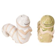 Artikel Grappige worm decoratie keramiek rups hangende decoratie pot 9x6cm 2st