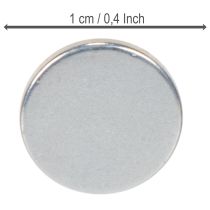 Artikel Ronde magnetische schijf voor kaarsenstandaards en metalen schalen, 1 cm, 20 stuks