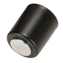 Artikel Magnetische kaarsenhouder, zwart metaal, H3cm, 4 stuks