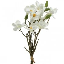 Magnolia kunst takken witte deco tak H40cm 4st in bos