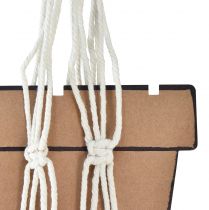 Artikel Macramé hangmand voor pot Ø18-19cm crème H85cm